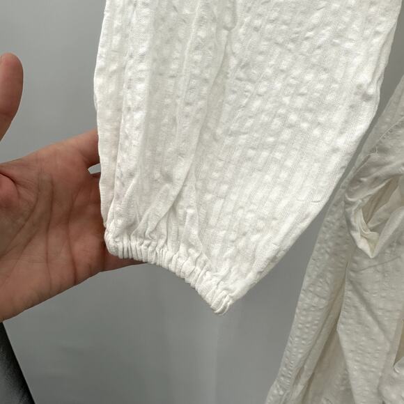 Evereve NWT Josephine Roan + Ryan White Long Sleeve Tie Waist Dress // XS - Picture 8 of 12